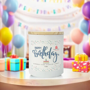 Birthday Scented Candle With Bamboo Lip